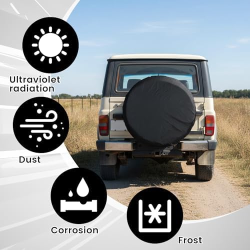 Car Spare Tire Cover, Waterproof Vehicle Spare Wheel Cover Protectors Dustproof - Image 3