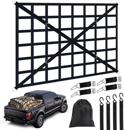 Cargo Net for Pickup Truck Bed, Heavy Duty 1100 lbs Capacity by Xishuihe