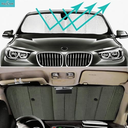 Big Ant Windshield Sun Shade UV Rays Sun Visor Shade, Auto Front Windshield - Image 2