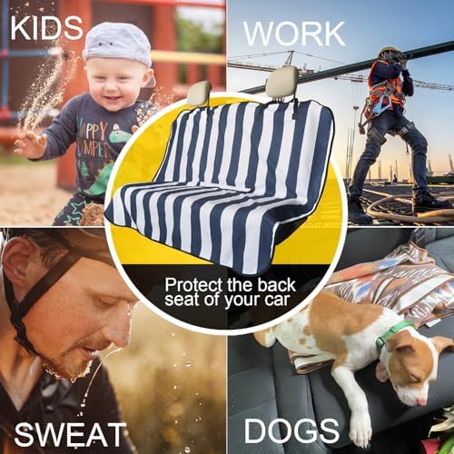 Back Seat Cover for Car Trucks Van SUV Jeep, Waterproof Rear Bench Towel Seat - Image 6