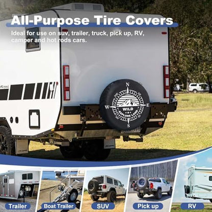 Explore Land Spare Tire Cover Fit Tire Diameters 26-27.75 inch - Image 2