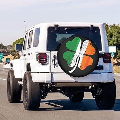 Irish Shamrock Spare Tire Cover Dust-Proof Wheel Tire Cover Fit Trailer - Image 3