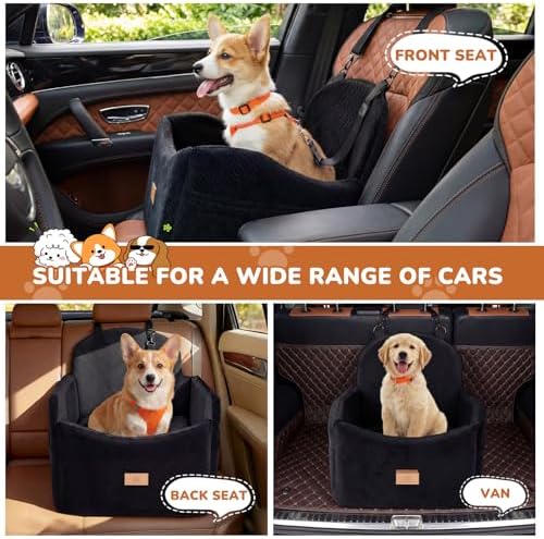 Dog Car Seat for Medium/Small Dogs, Dog Booster Car Seat, Pet Booster Seats Up - Image 2