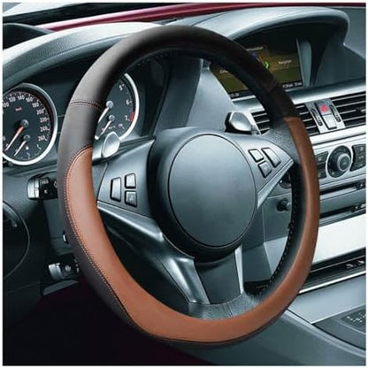 LAINLOY 15" Car Steering Wheel Cover, Microfiber Leather Cover - Image 2