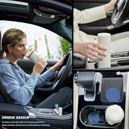 2 Pack Car Coasters for Cup Holders, Cute Car Accessories Interior - Image 6