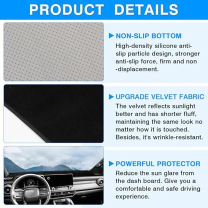 Autorder Dashboard Cover Mat for 2022-2025 2026 Chevy Chevrolet Silverado/GMC - Image 6