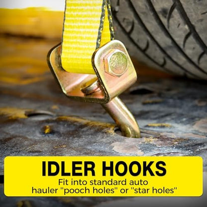 Car Hauler Straps 4-Pack Heavy Duty 2inx10ft - Image 5
