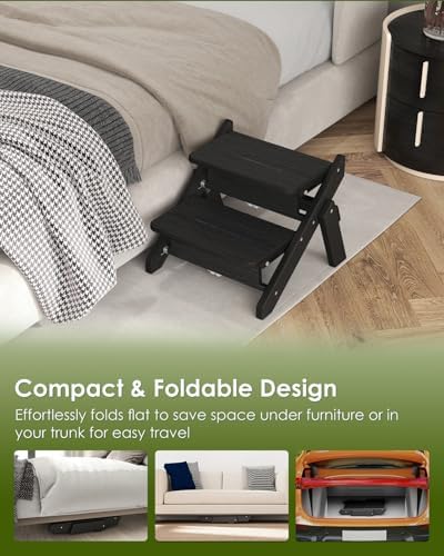 GREENVINES Foldable Dog Stairs & Steps, 2-in-1 HDPE Pet Ramp - Image 6