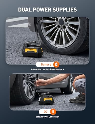 AstroAI H2 Pro Cordless Tire Inflator Portable Air Compressor 12VDC Battery - Image 4