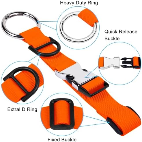 Wisdompro Jacket Gripper Strap for Travel, Add a Bag Luggage Straps - Image 3