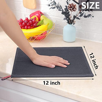 Homaxy 100% Cotton Waffle Weave Kitchen Dish Cloths 8-Pack - Image 5