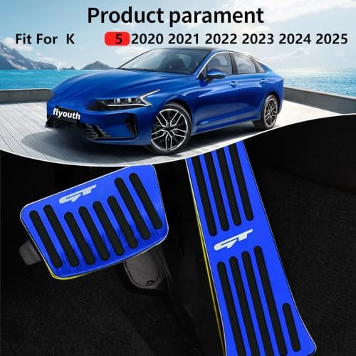 Aluminum Alloy Pedals Cover for K 5 2020 2021 2022 2023 2024 2025 Non-Slip Auto - Image 5