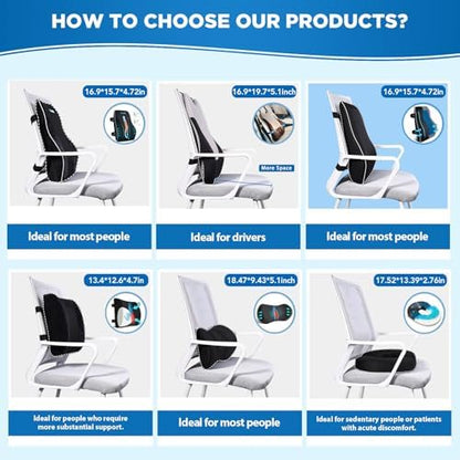 Gel Lumbar Support Pillow for Office Chair Car Gaming Chair Lower Back Pain - Image 6