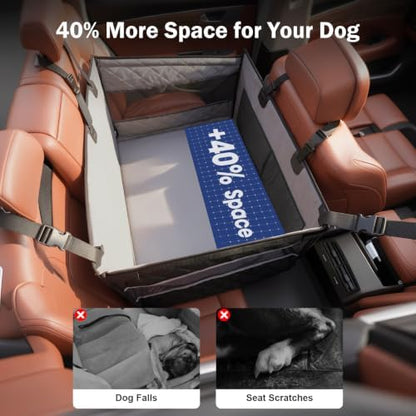 MIXJOY XL Dog Car Seat for Large Medium Dogs, Back Seat Extender for Pets - Image 3