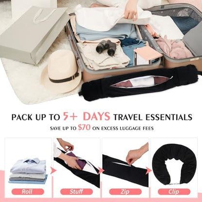 Stuffable Neck Pillow for Travel, Packable Neck Pillow - Image 2