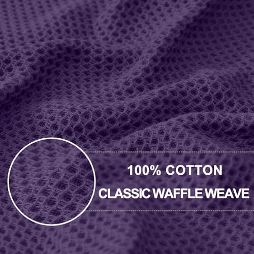 Homaxy 100% Cotton Waffle Weave Kitchen Dish Towels 4-Pack - Image 2