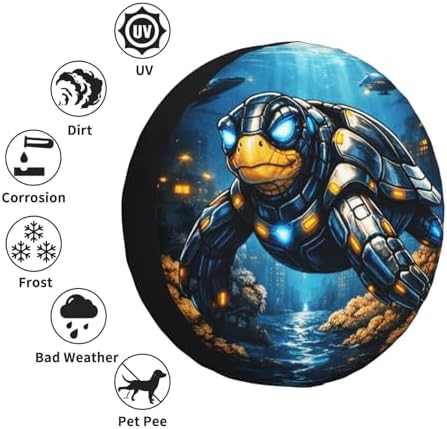 Sea Turtle Spare Tire Cover Weatherproof Wheel Protectors Universal Wheel Covers - Image 5