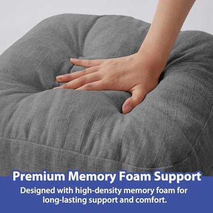 IASEAHK Memory Foam Dining Chair Cushions, 16.5"x16.5"x3.5" - Image 5