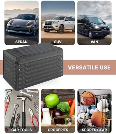 Owleys Trunk Organizer for Car, PU Leather, 21.6in 50L - Image 5