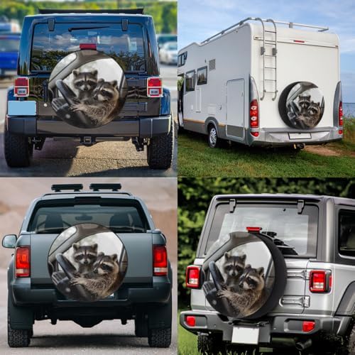 Raccoon Spare Tire Cover Waterproof Dust-Proof Spare Wheel Covers - Image 6