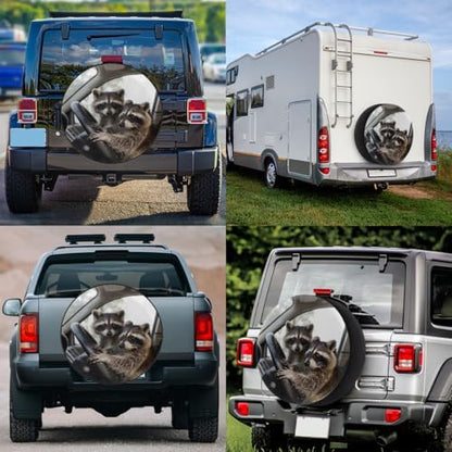 Raccoon Spare Tire Cover Waterproof Dust-Proof Spare Wheel Covers - Image 6