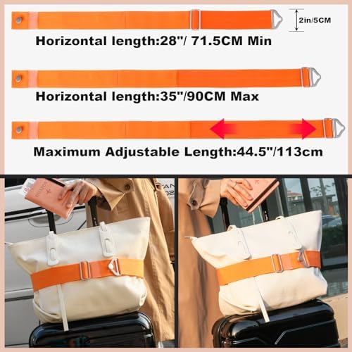TOOVREN 2-in-1 Travel Belt for Luggage Straps Add a Bag Bungees Suitcase - Image 2