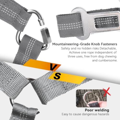 Dog Seat Belt, Durability Retractable Dog Car Harness Adjustable Dog Seat Belt - Image 6