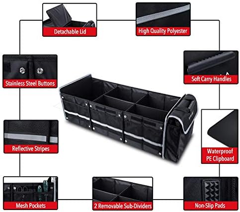 Farasla Waterproof Car Trunk Organizer - Image 5