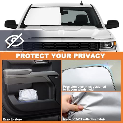 Foldable Front Windshield Sunshade fit - Image 4