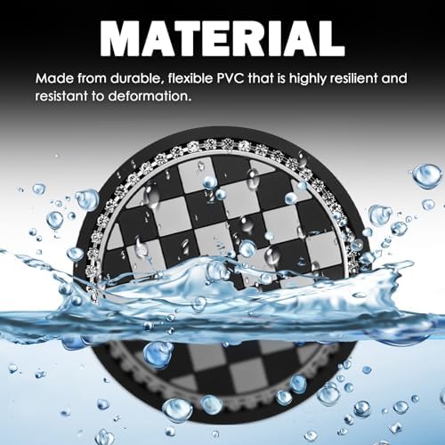 2026 New Checkered Car Cup Coasters, 2.75-Inch Bling Cup Holder Coasters - Image 4
