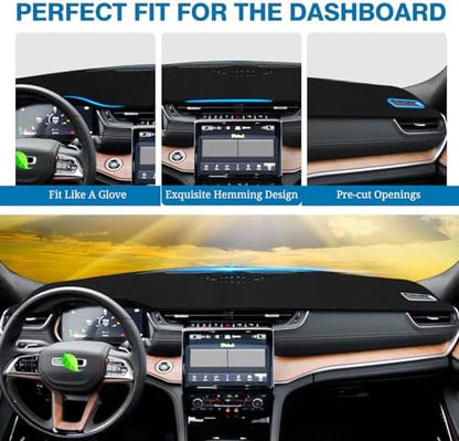 FIILINES Dash Cover for Jeep Grand Cherokee L 2021-2025 Accessories, Dashboard - Image 4