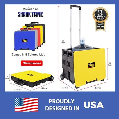 dbest Products Quik Cart Standard Collapsible Rolling Crate - Image 4