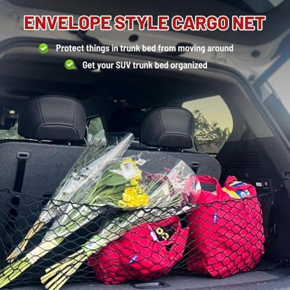RED WOLF Envelope Style Cargo Net 43.3" x 15.7" to 55" x 22.5" - Image 2