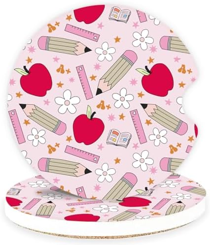 Ceramic Car Coasters – Absorbent Car Cup Holder Coaster Set by lethooly