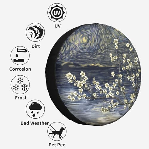 Flowers Spare Tire Cover Wheel Protectors - Image 5