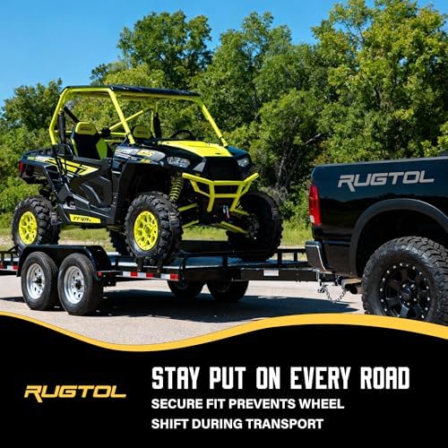 Rugtol Wheel Chock Tie Down Kit, 4500 lbs Break Streneth Heavy Duty UTV Tie - Image 7