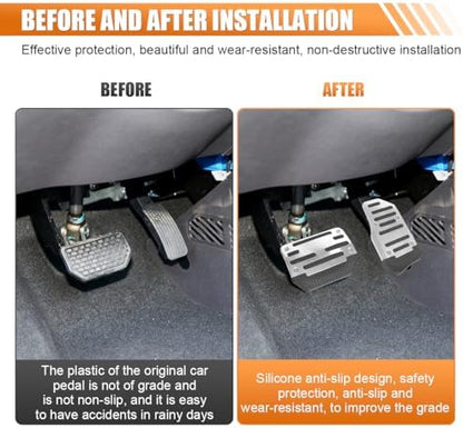 ZIMISI 2PCS Non-Slip Car Pedal Covers, Automatic Transmission Gas Pedal Pads Kit - Image 5