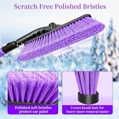 HEEYA 51 Inch Long Scraper Snow Brush - Image 4