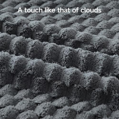 REDKISS 4 Pack Charcoal Gray Microfiber Bath Towels Large 30"x60" - Image 3