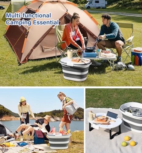Collapsible Bucket, Upgraded 16L Collapsible Mop Bucket - Image 4