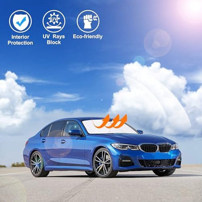 Windshield Sun Shade for 2019-2026 BMW 3 Series Accessories - Image 5