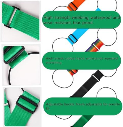 Luggage Connector Straps, Adjustable Bag Luggage Straps, 2 Black Iridescent - Image 3