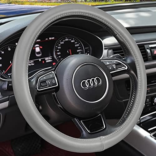 Haokay Heavy Duty Pure Cowhide Steering Wheel Cover SUV Car by HAOKAYAUTOPRODUCTS