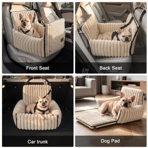 MIXJOY 6-in-1 Dog Car Seat for Small/Medium Dogs up to 23 lbs - Image 4