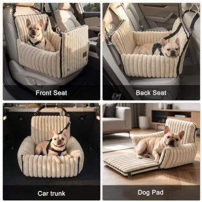 MIXJOY 6-in-1 Dog Car Seat for Small/Medium Dogs up to 23 lbs - Image 4