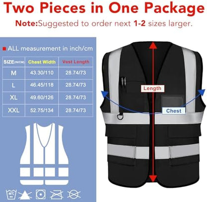 XPCARE Reflective Safety Vests For Women Men, High Visibility Security Vest - Image 2