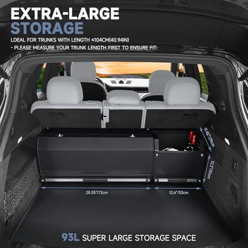 Car Trunk Organizer Leather Car Trunk Storage Organizer - Image 2