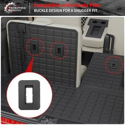 Trunk Mat with Backrest Mat for 2023-2026 Honda Pilot - Image 5