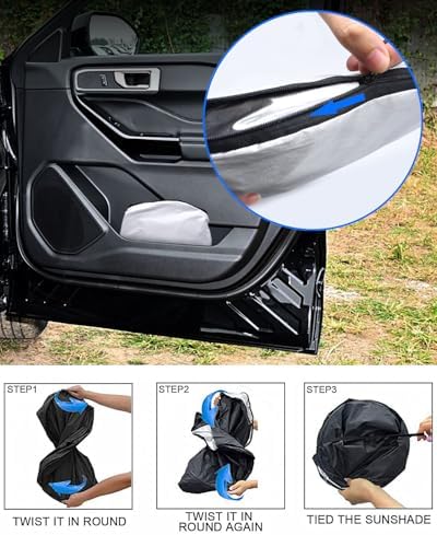Foldable Front Windshield Sunshade fit - Image 4