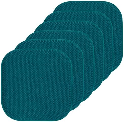 Sweet Home Collection Chair Cushion Memory Foam Pads Honeycomb Pattern Slip Non by SweetHomeCollection